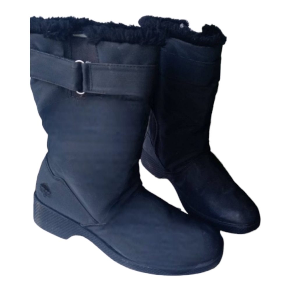 Totes boots womens size 8 black furry